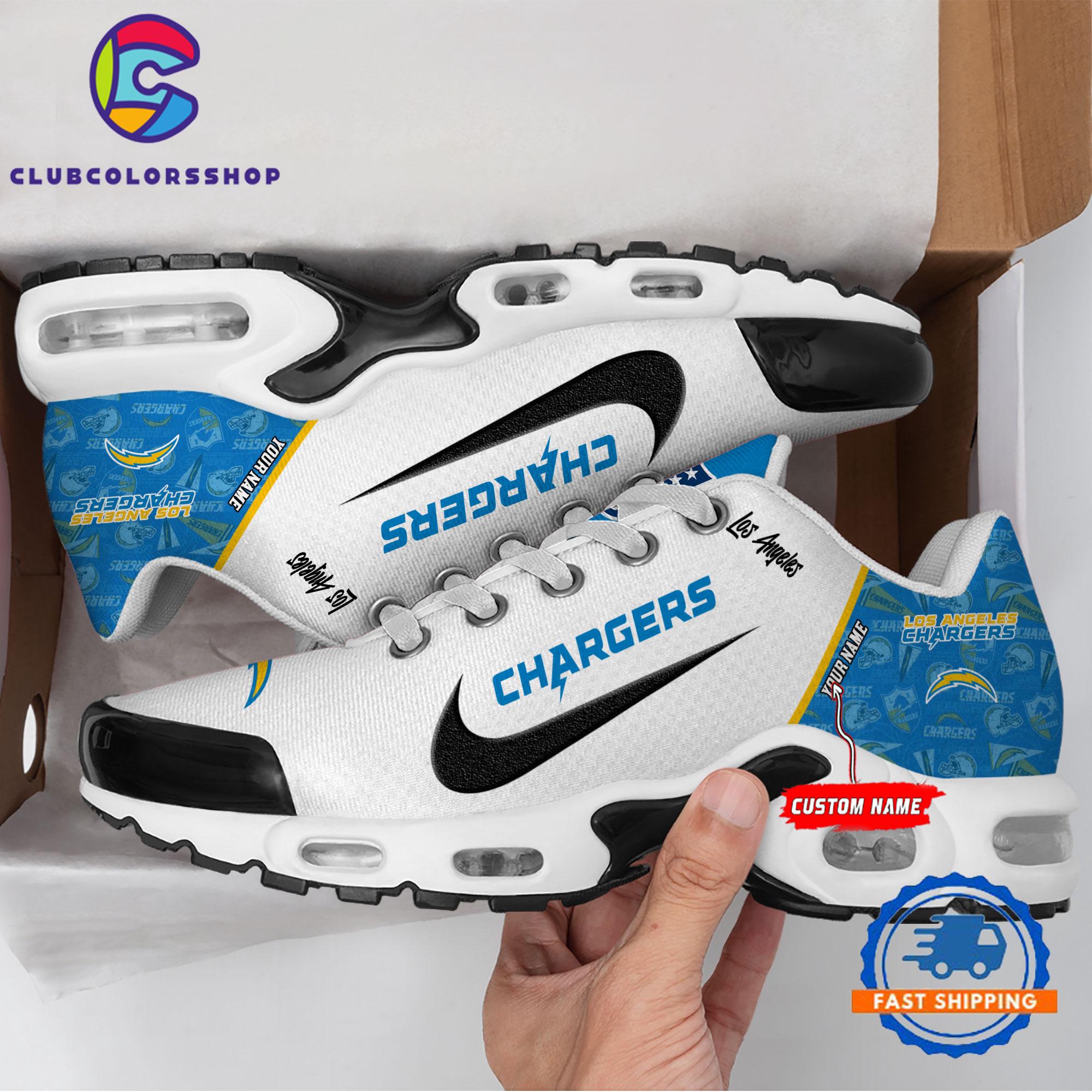 NFL Los Angeles Chargers Logo Team Air Max Plus Shoes Design NFL Los Angeles Chargers Logo Team Air Max Plus Shoes Design