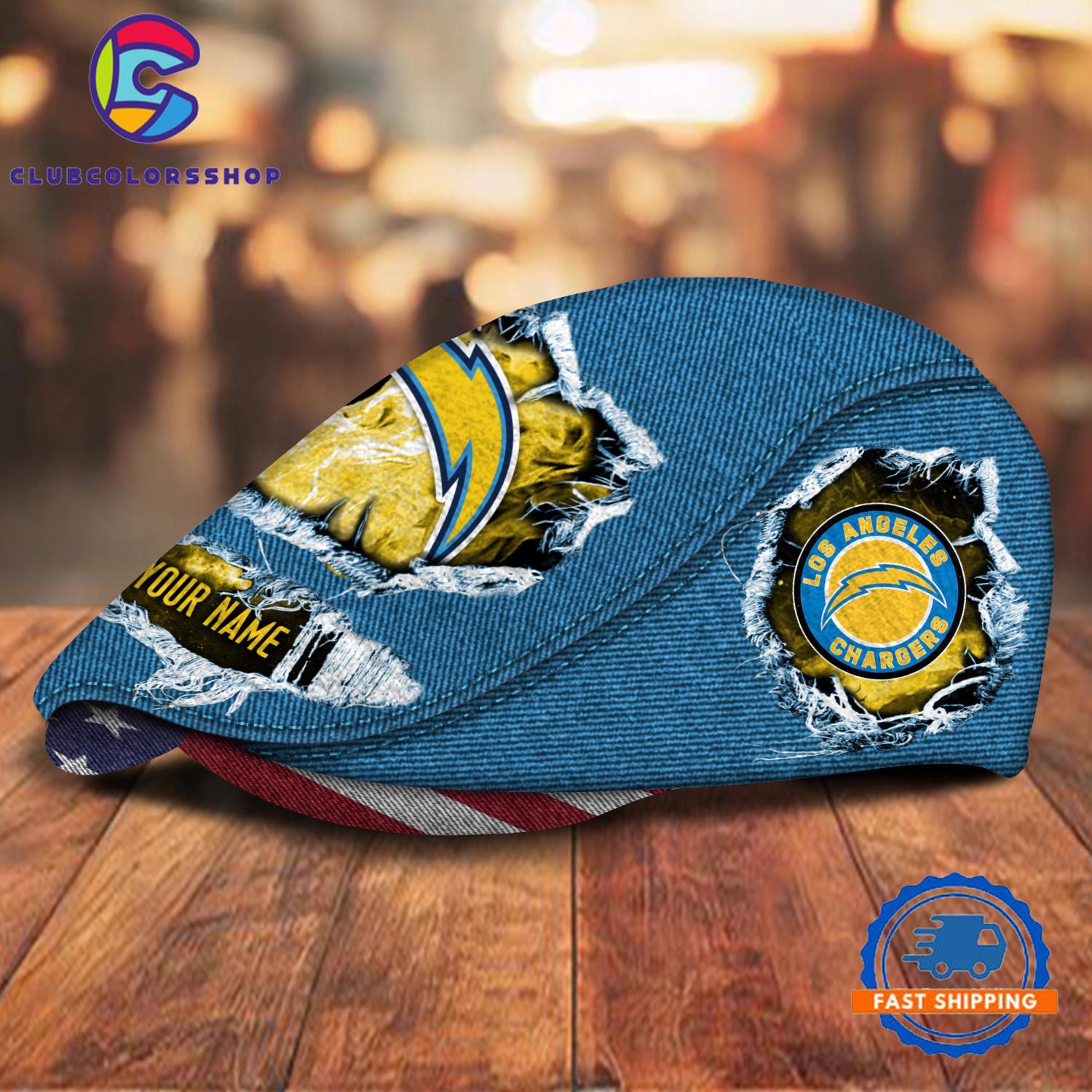 NFL Los Angeles Chargers Special Football Team Logo Custom Jeff Cap Design