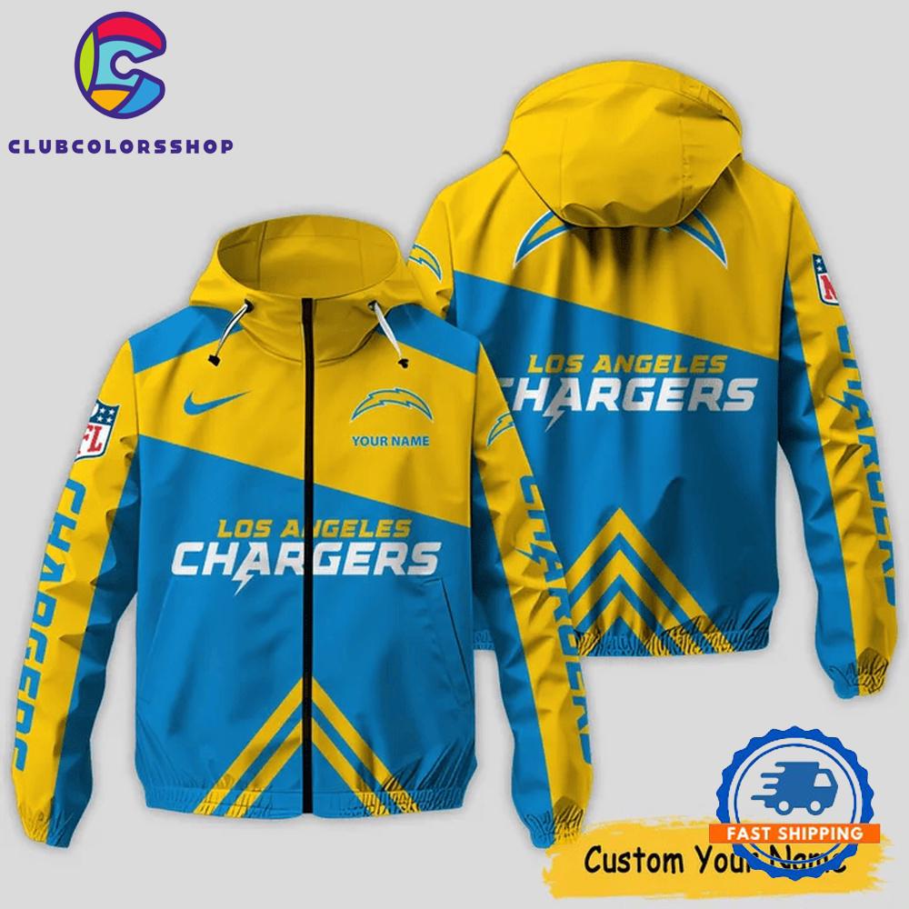 NFL Los Angeles Chargers Windbreaker Outdoor Jacket, Football Outdoor Jacket Design