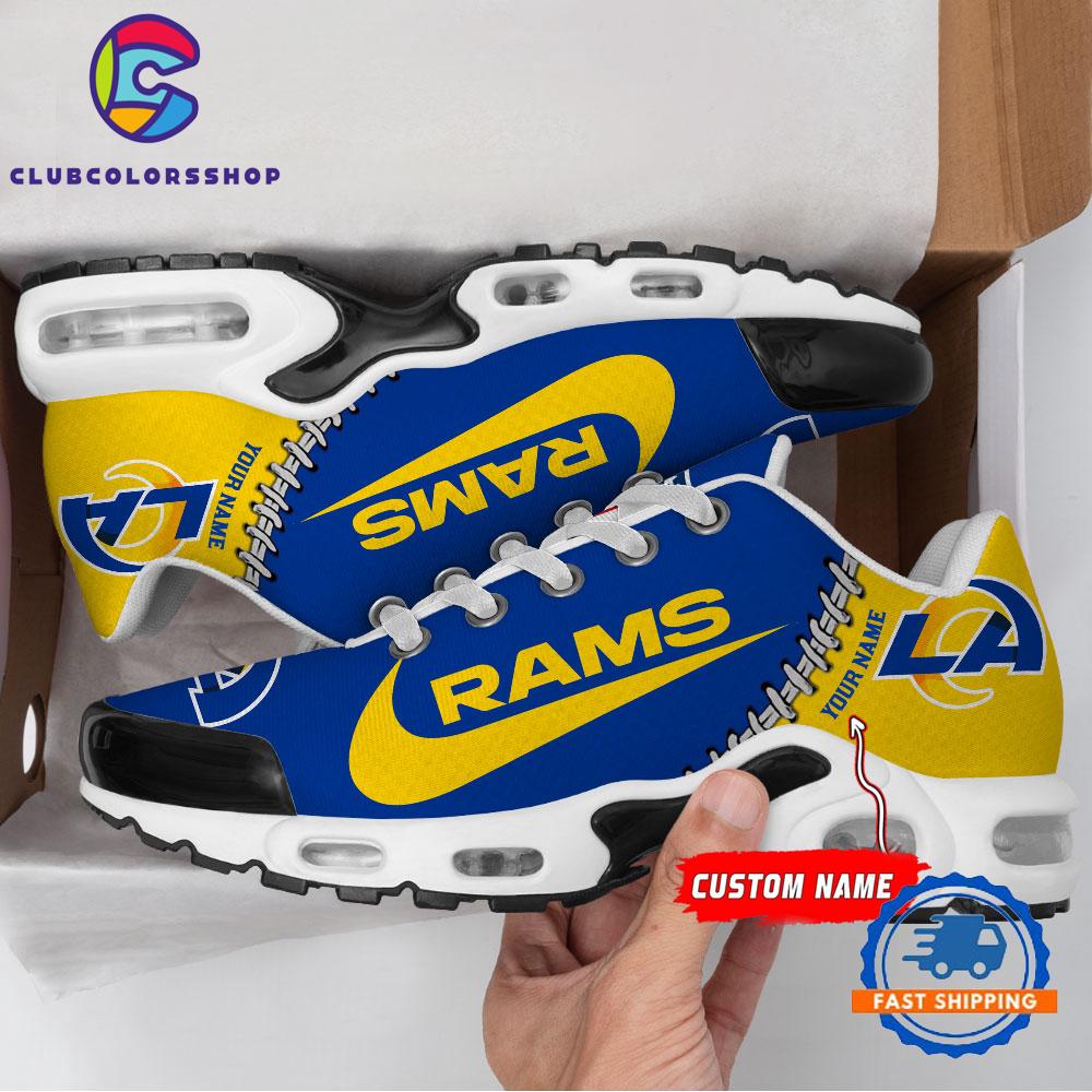 NFL Los Angeles Rams Custom Name Air Max Plus Shoes, Football Team TN Shoes Design NFL Los Angeles Rams Custom Name Air Max Plus Shoes, Football Team TN Shoes Design