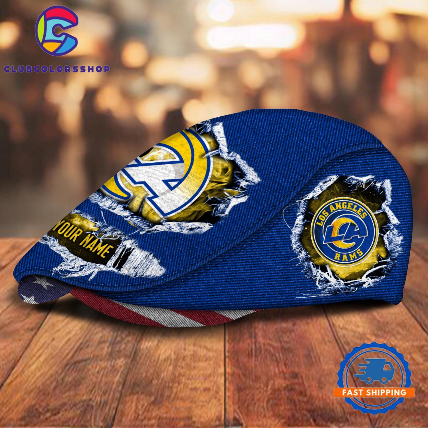 NFL Los Angeles Rams Special Football Team Logo Custom Jeff Cap Design