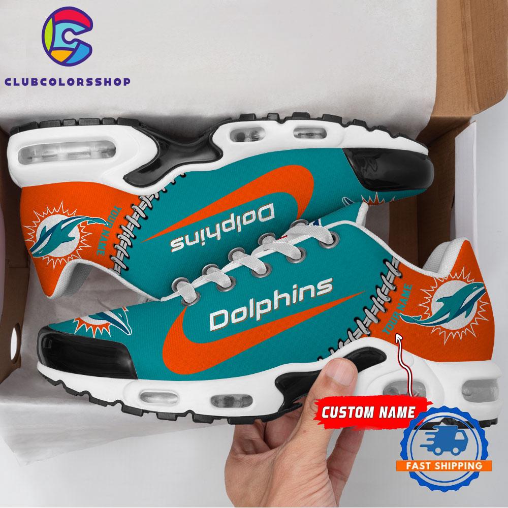 NFL Miami Dolphins Custom Name Air Max Plus Shoes, Football Team TN Shoes Design NFL Miami Dolphins Custom Name Air Max Plus Shoes, Football Team TN Shoes Design