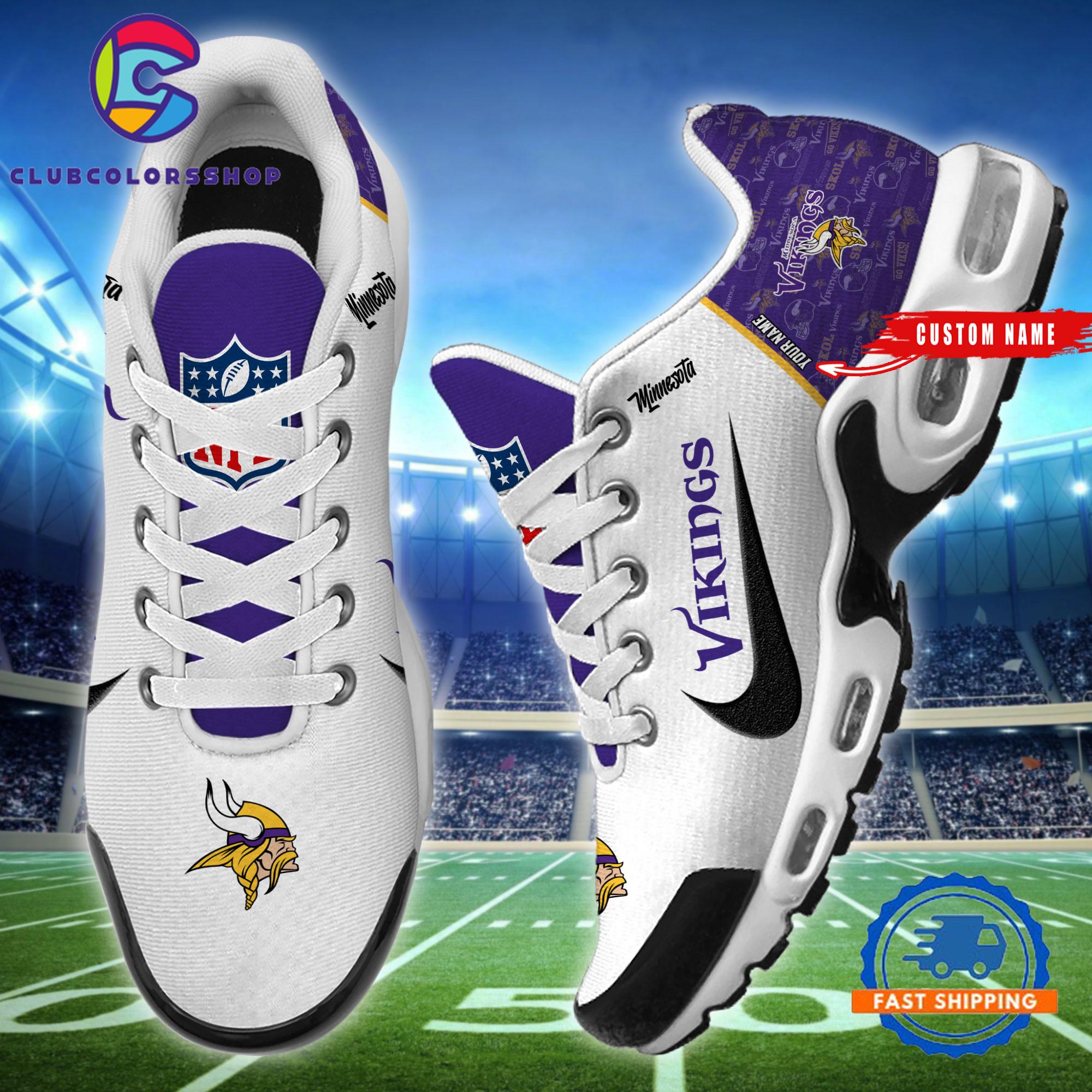 NFL Minnesota Vikings Logo Team Air Max Plus Shoes Design