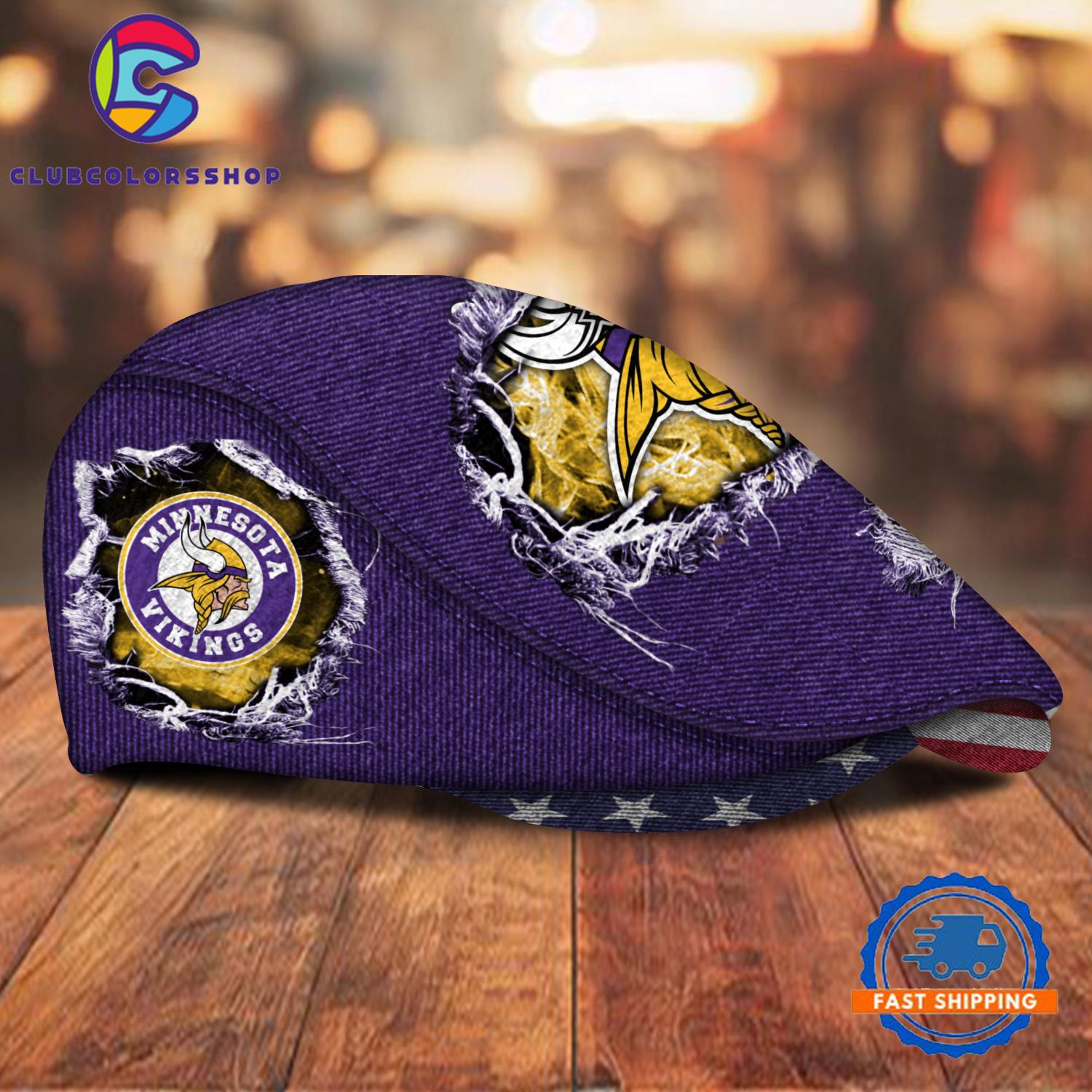 NFL Minnesota Vikings Special Football Team Logo Custom Jeff Cap Design NFL Minnesota Vikings Special Football Team Logo Custom Jeff Cap Design