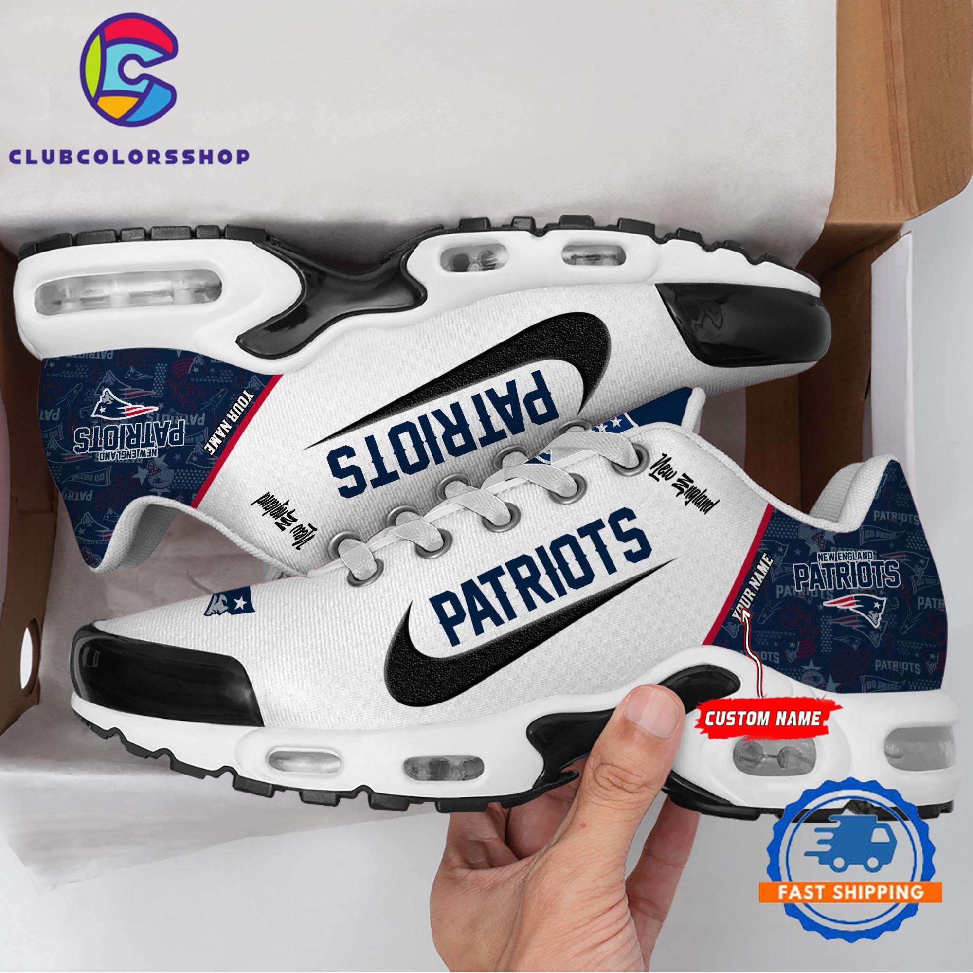 NFL New England Patriots Logo Team Air Max Plus Shoes Design NFL New England Patriots Logo Team Air Max Plus Shoes Design