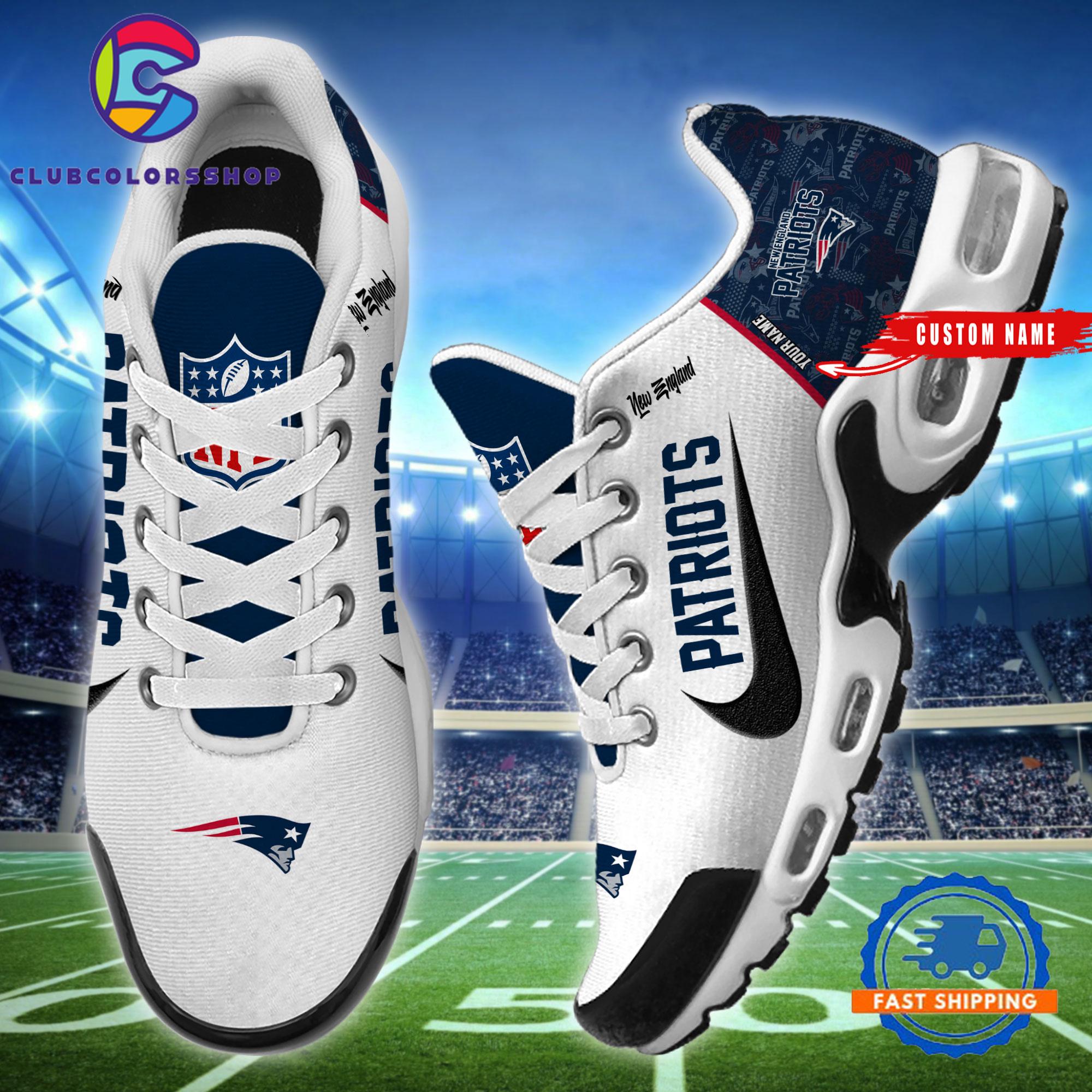 NFL New England Patriots Logo Team Air Max Plus Shoes Design