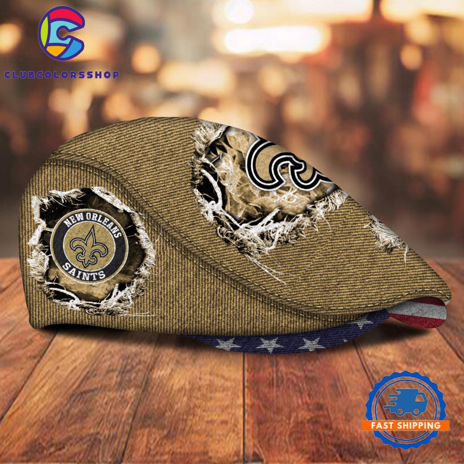 NFL New Orleans Saints Special Football Team Logo Custom Jeff Cap Design NFL New Orleans Saints Special Football Team Logo Custom Jeff Cap Design