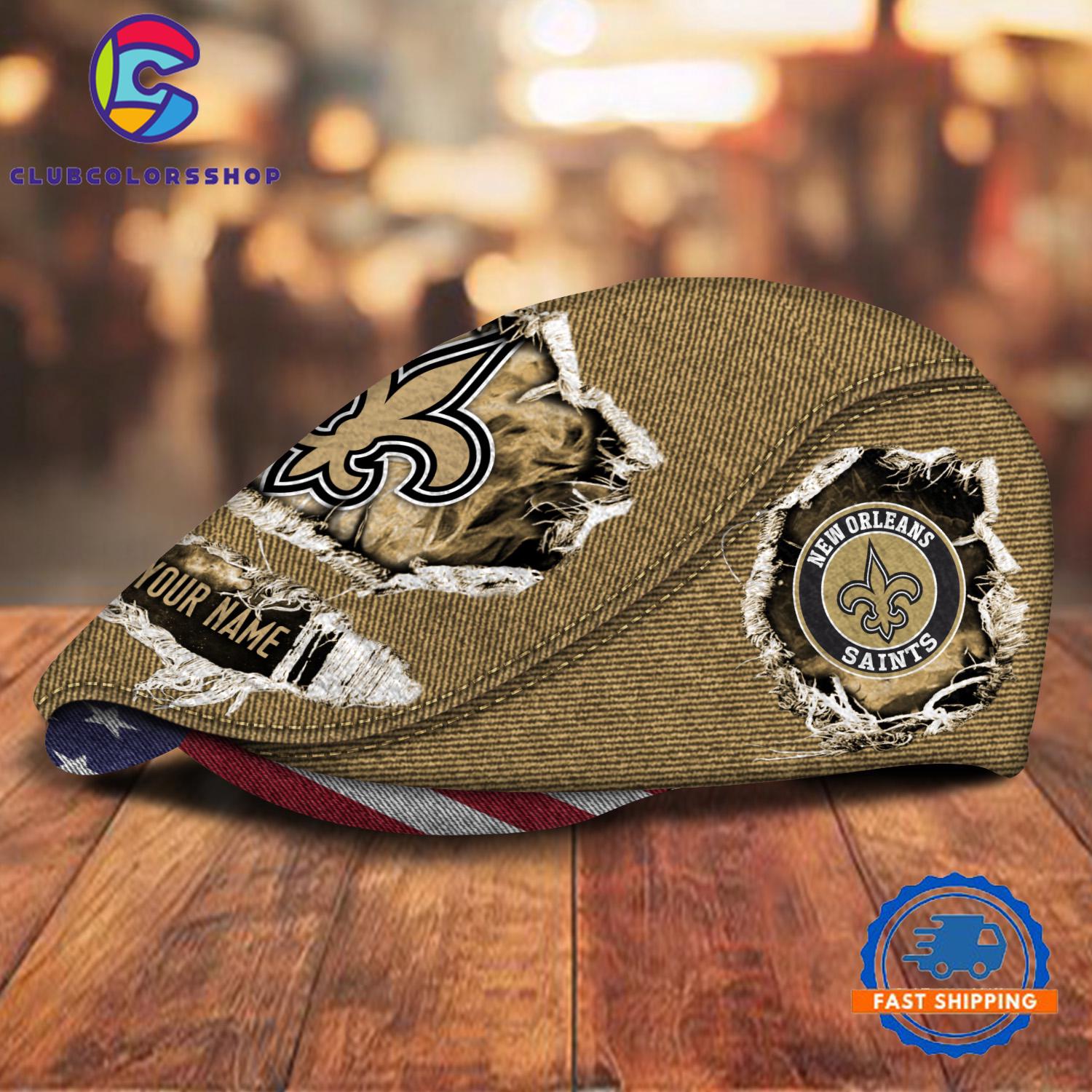 NFL New Orleans Saints Special Football Team Logo Custom Jeff Cap Design