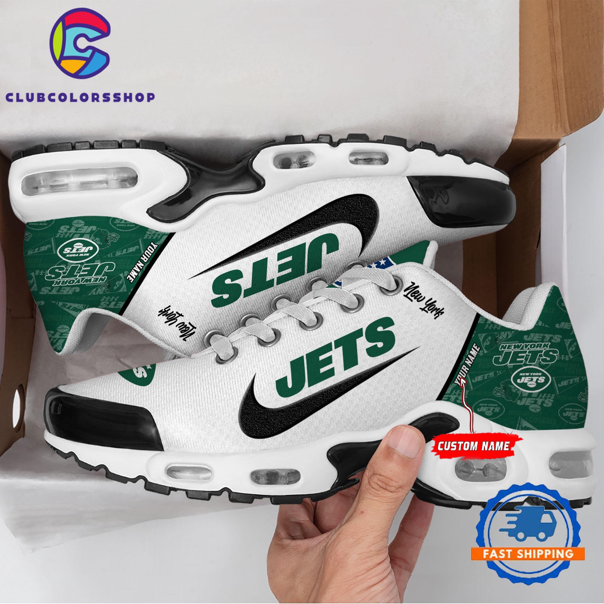 NFL New York Jets Logo Team Air Max Plus Shoes Design NFL New York Jets Logo Team Air Max Plus Shoes Design