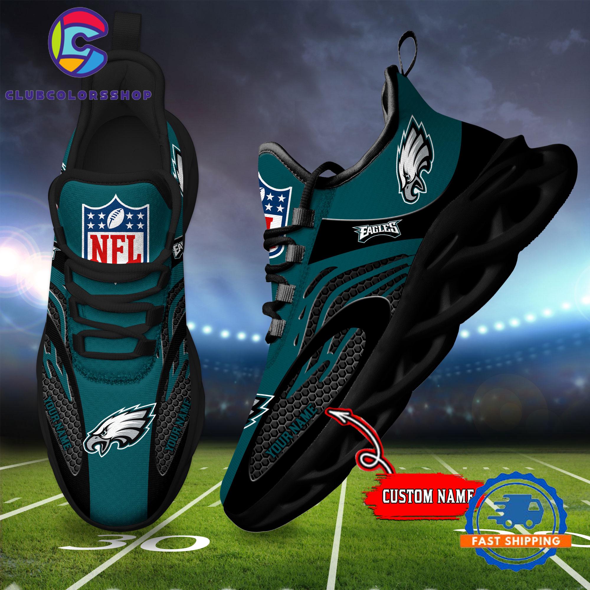 NFL Philadelphia Eagles Max Soul Shoes, Football Team Design Sneaker