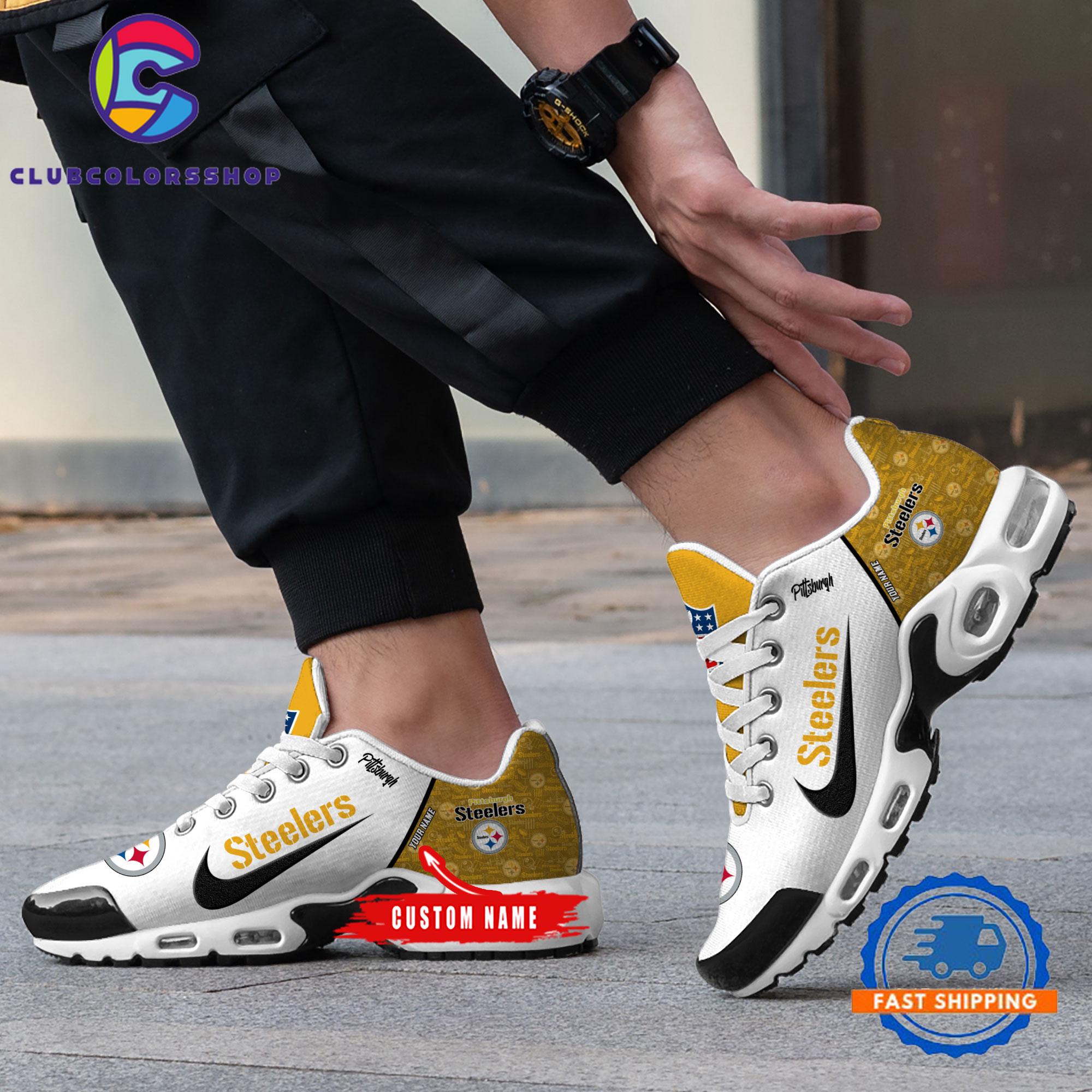 NFL Pittsburgh Steelers Logo Team Air Max Plus Shoes Design