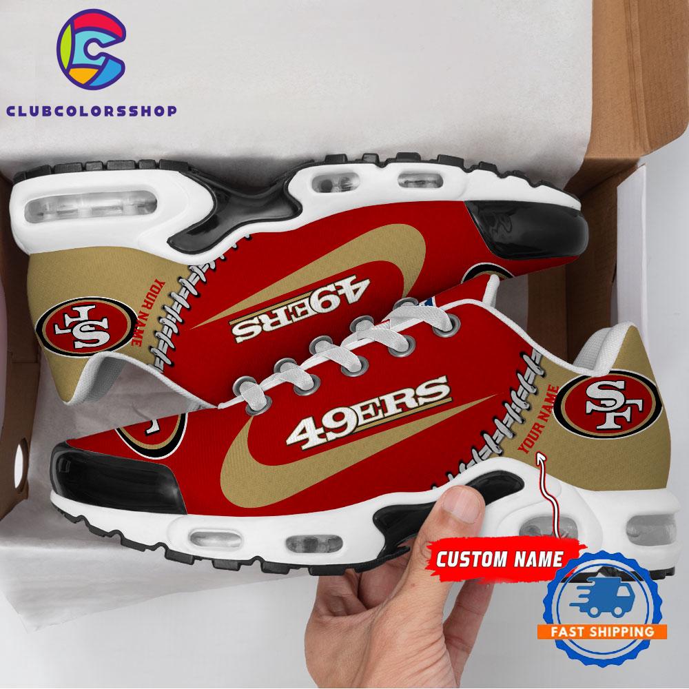 NFL San Francisco 49ers Custom Name Air Max Plus Shoes, Football Team TN Shoes Design NFL San Francisco 49ers Custom Name Air Max Plus Shoes, Football Team TN Shoes Design