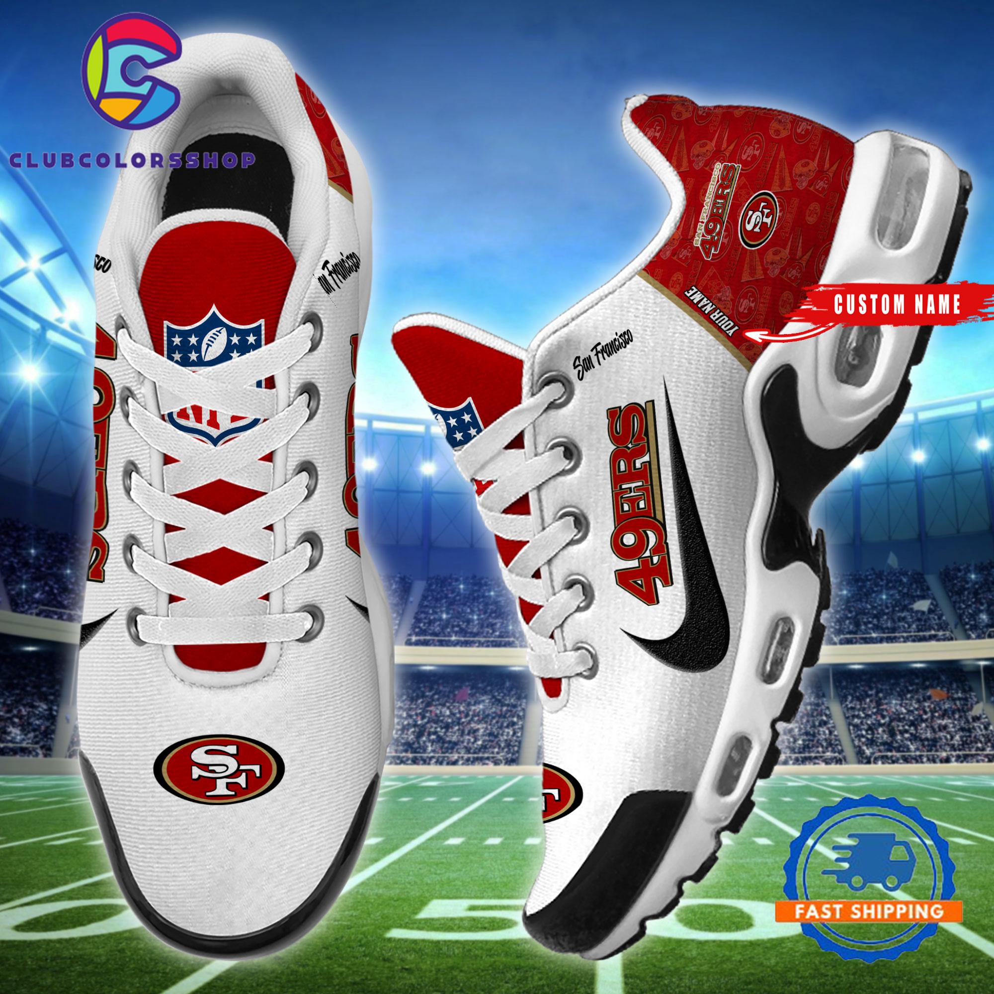 NFL San Francisco 49ers Logo Team Air Max Plus Shoes Design