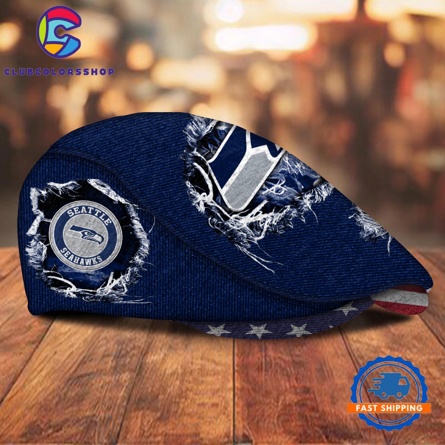 NFL Seattle Seahawks Special Football Team Logo Custom Jeff Cap Design NFL Seattle Seahawks Special Football Team Logo Custom Jeff Cap Design