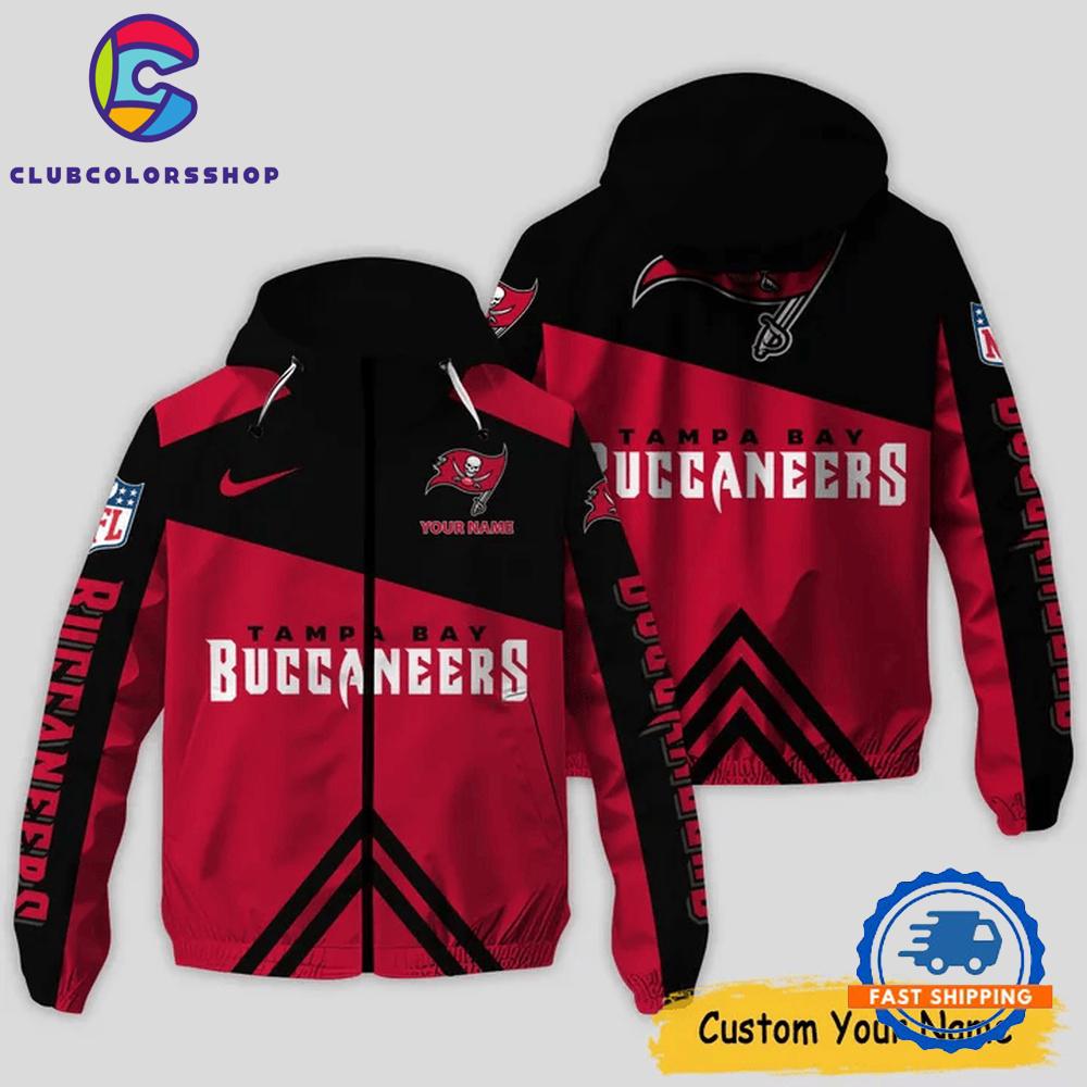 NFL Tampa Bay Buccaneers Windbreaker Outdoor Jacket, Football Outdoor Jacket Design