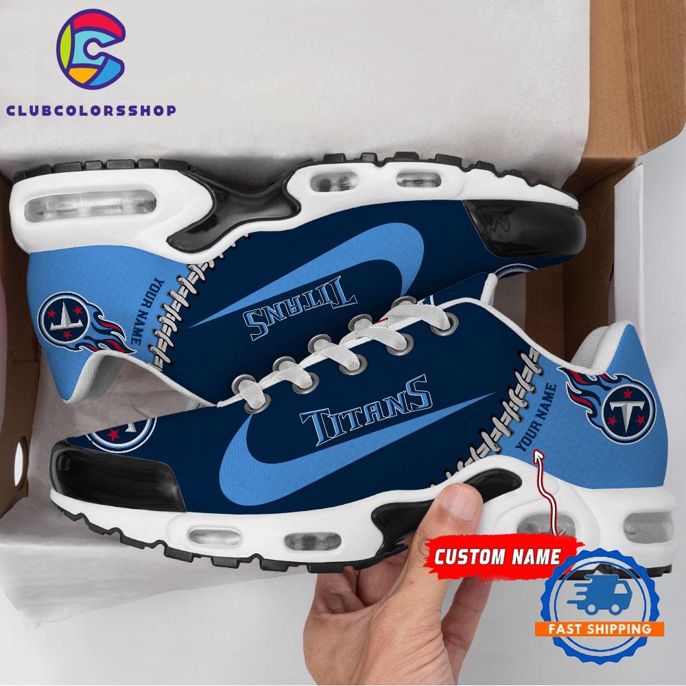 NFL Tennessee Titans Custom Name Air Max Plus Shoes, Football Team TN Shoes Design NFL Tennessee Titans Custom Name Air Max Plus Shoes, Football Team TN Shoes Design