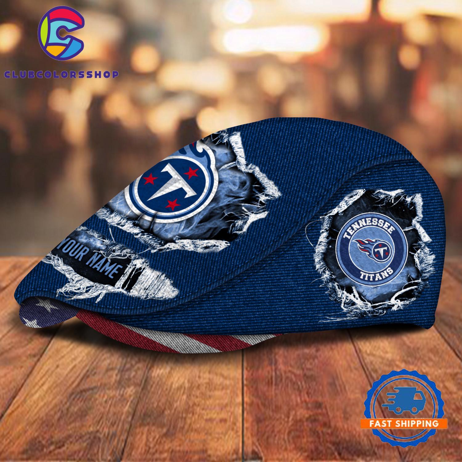 NFL Tennessee Titans Special Football Team Logo Custom Jeff Cap Design