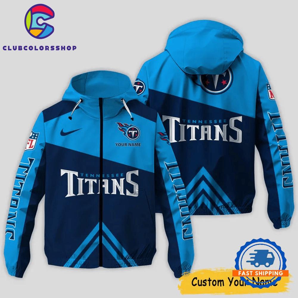 NFL Tennessee Titans Windbreaker Outdoor Jacket, Football Outdoor Jacket Design