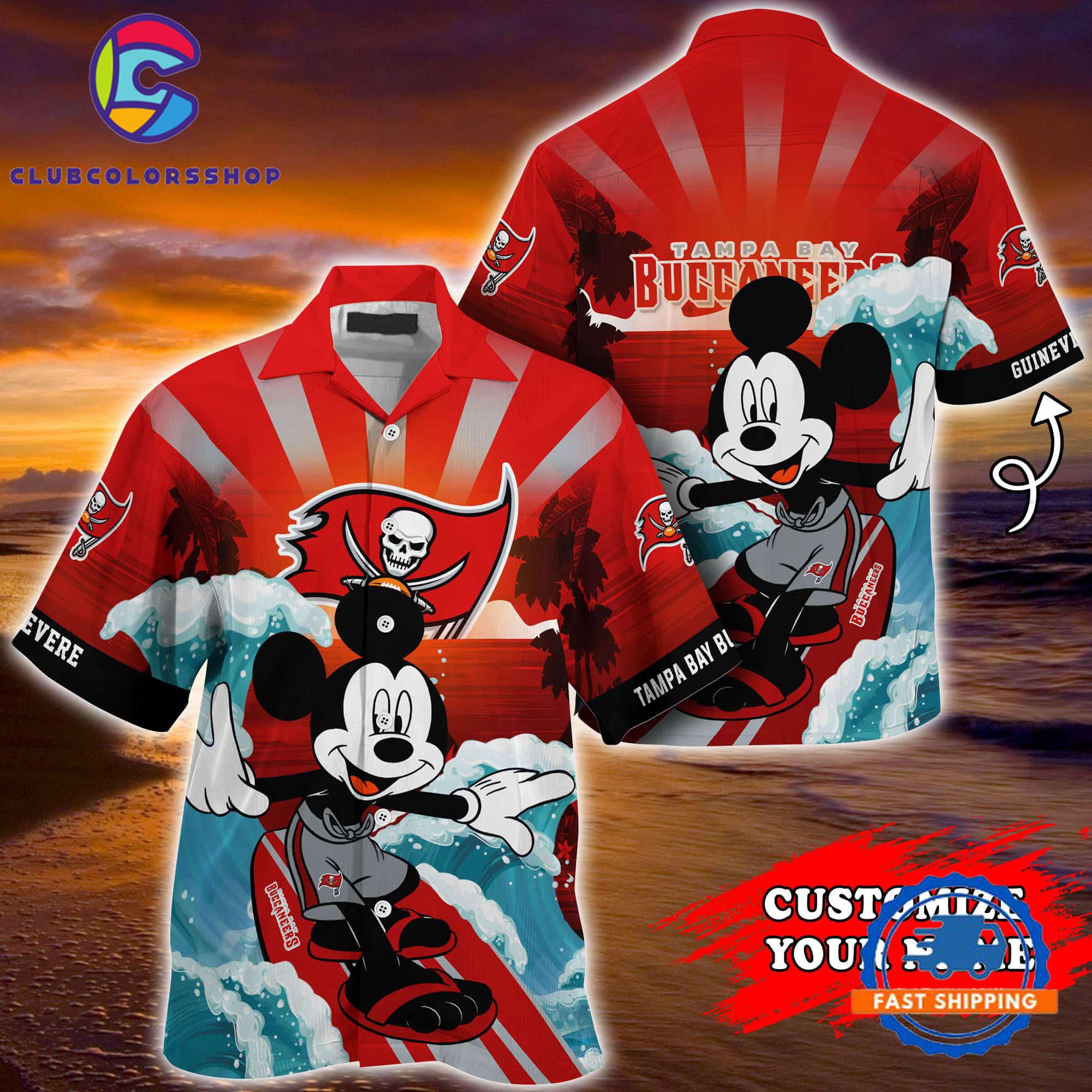 Tampa Bay Buccaneers Special Mickey Mouse Movies Design Summer Hawaiian Shirt, NFL Aloha Shirt